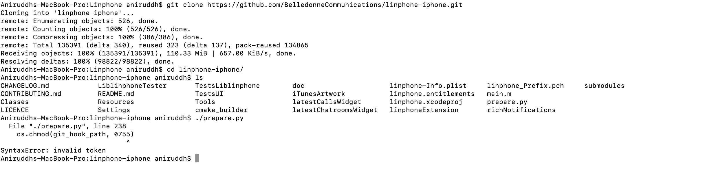 Build failed with error · Issue #505 · BelledonneCommunications ...