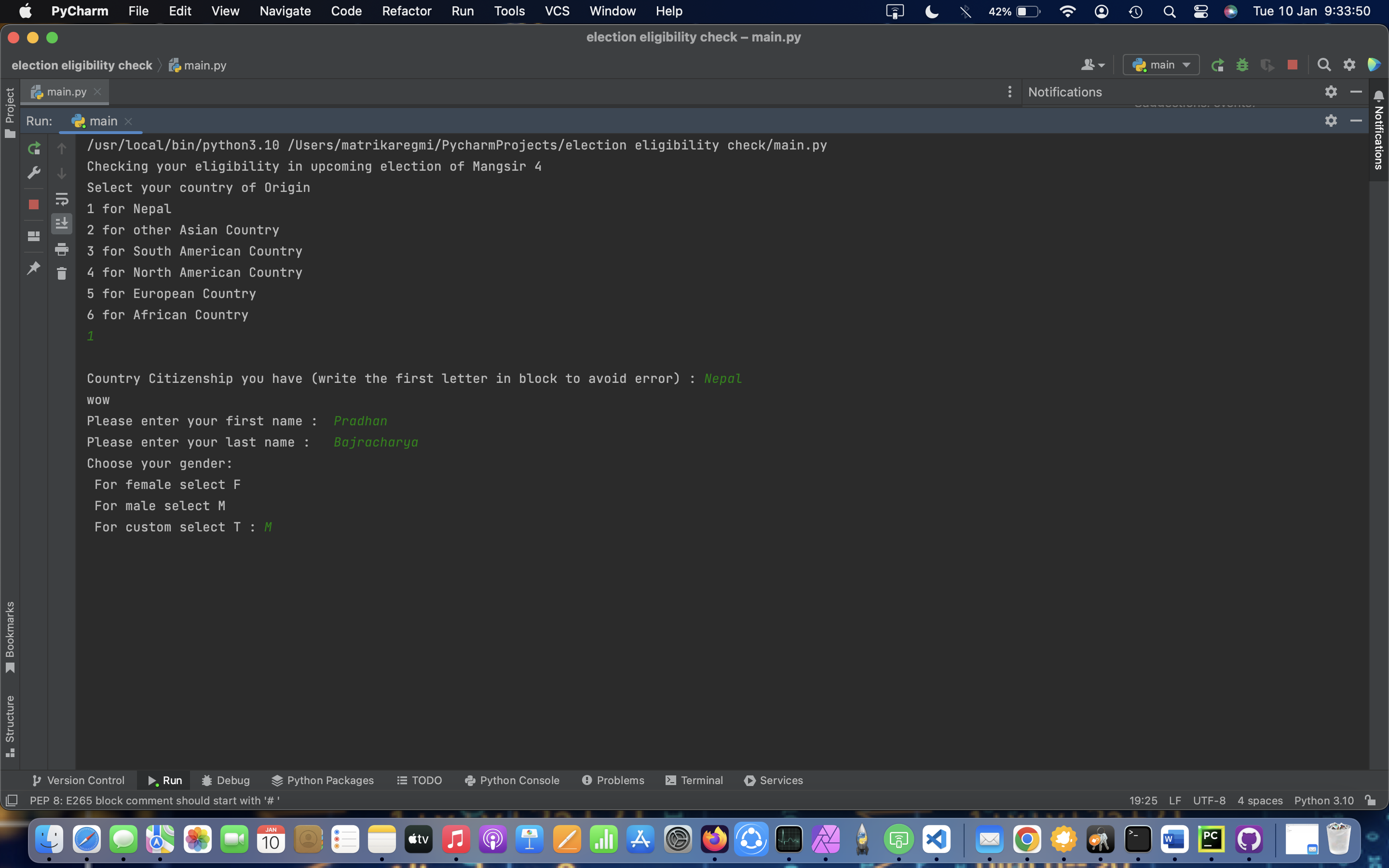 GitHub - Mrt009/Election-Eligibility-Test