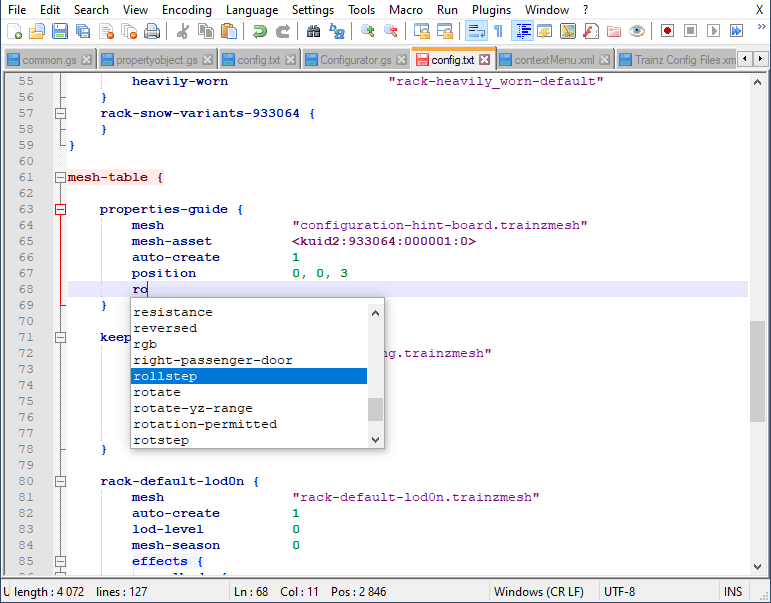 GitHub gusztavj/TrainzConfigforNotepadPlusPlus Notepad++ syntax