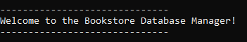 GitHub - jmbritland/BookstoreManager: A database management program ...