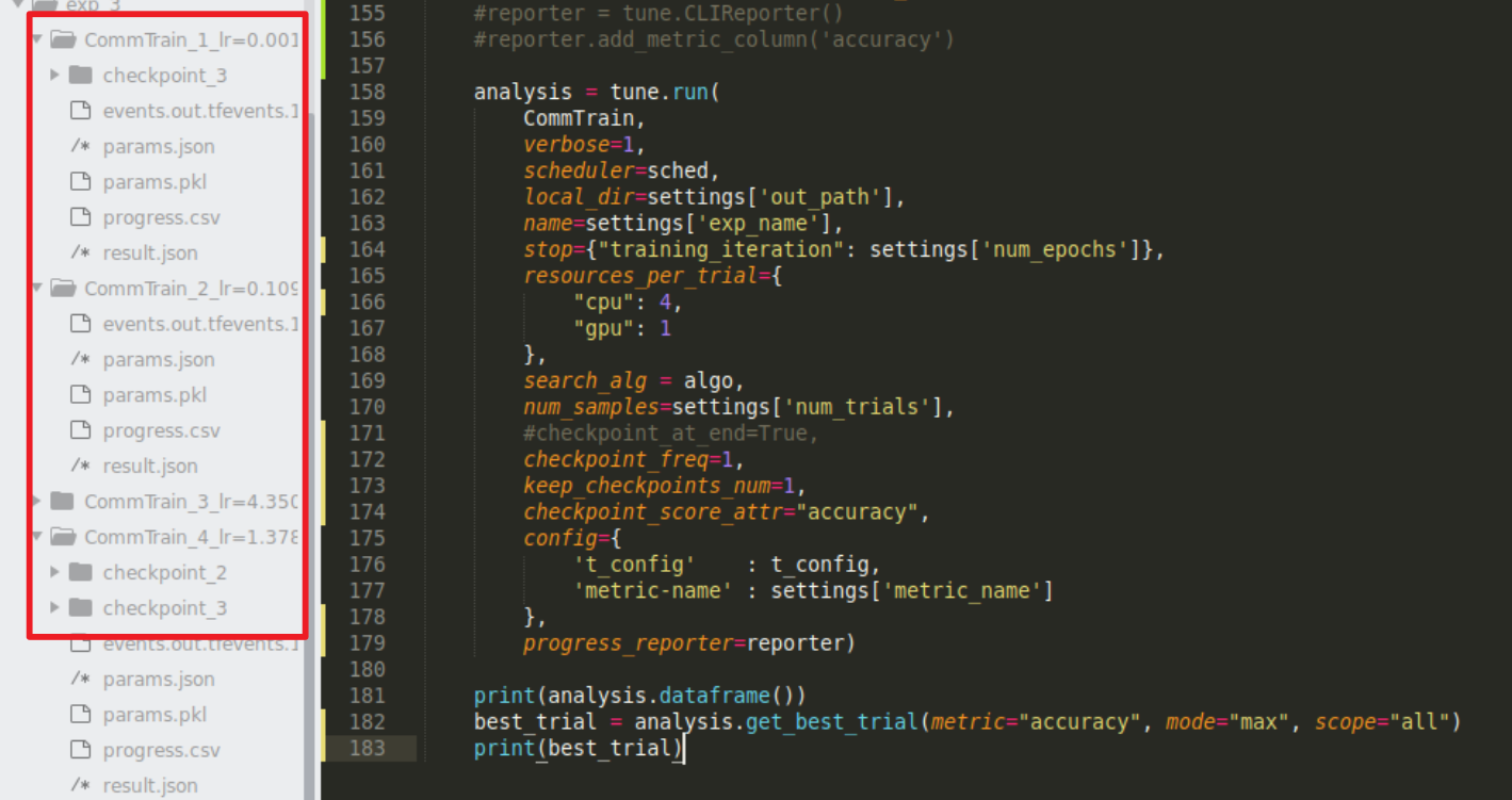 [tune] How to checkpoint best model · Issue #10290 · ray-project/ray ...