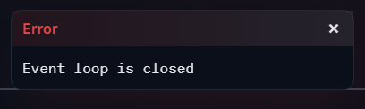Error : Event loop is clossed · Issue #2037 · TheLastBen/fast-stable ...