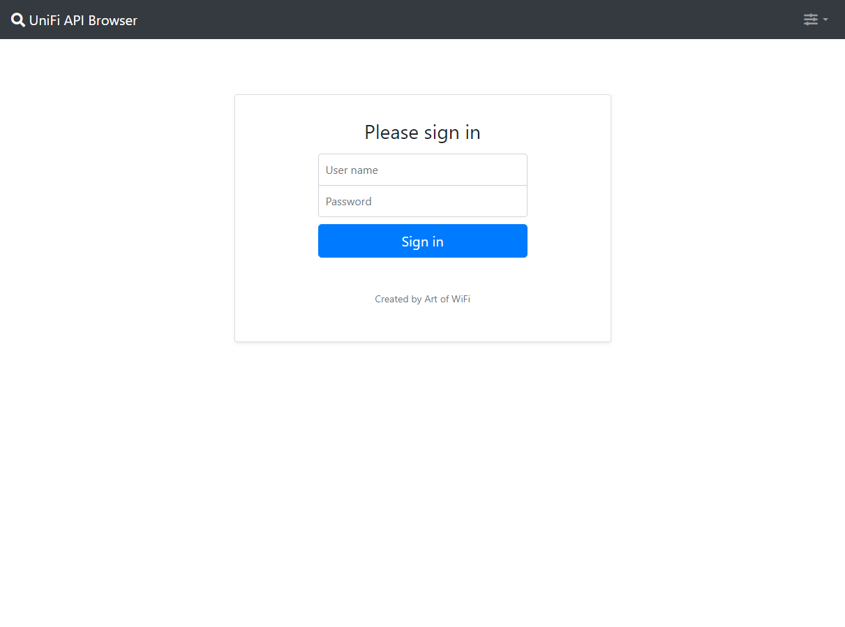 Login form