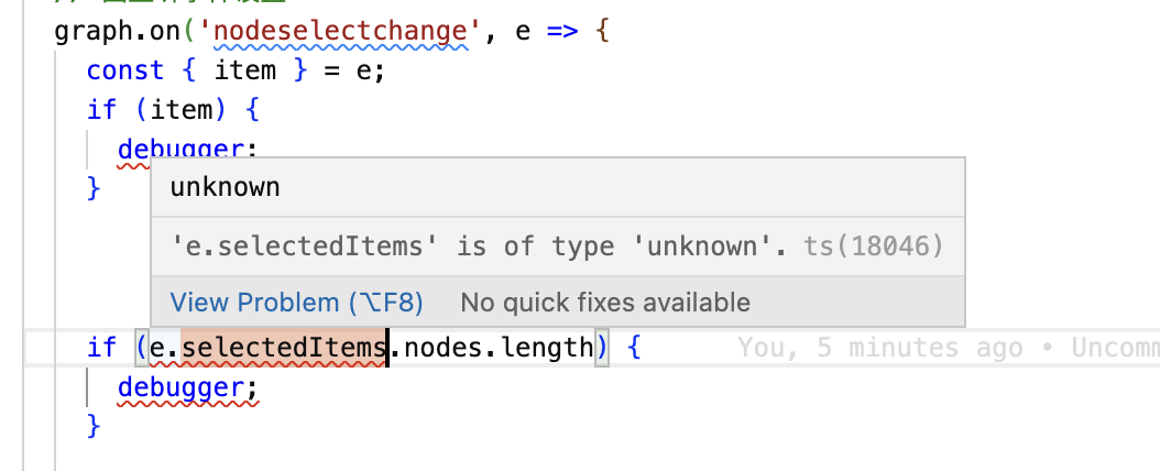 ts问题：监听nodeselectchange时，ts报错 · Issue #4278 · antvis/G6 · GitHub