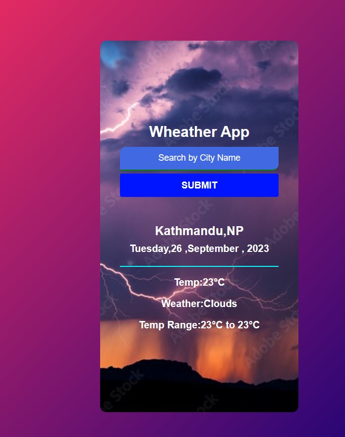 GitHub - jyotibhandari/Weather-App