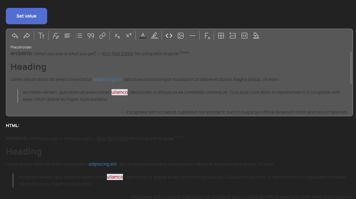 📚 - Support dark mode for `Editor[new]` · Issue #880 · taiga-family ...
