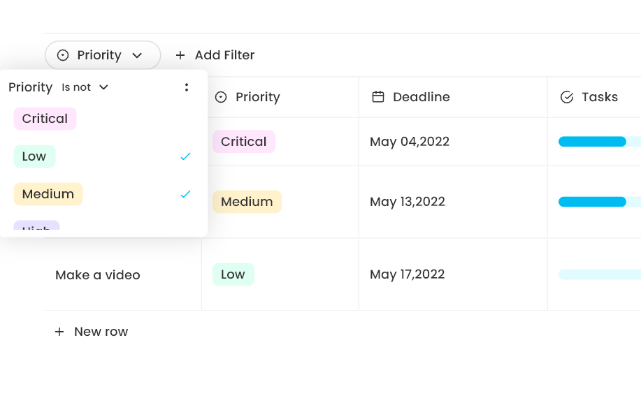 [Bug] Filter by a singleselect property · Issue 1525 · AppFlowyIO
