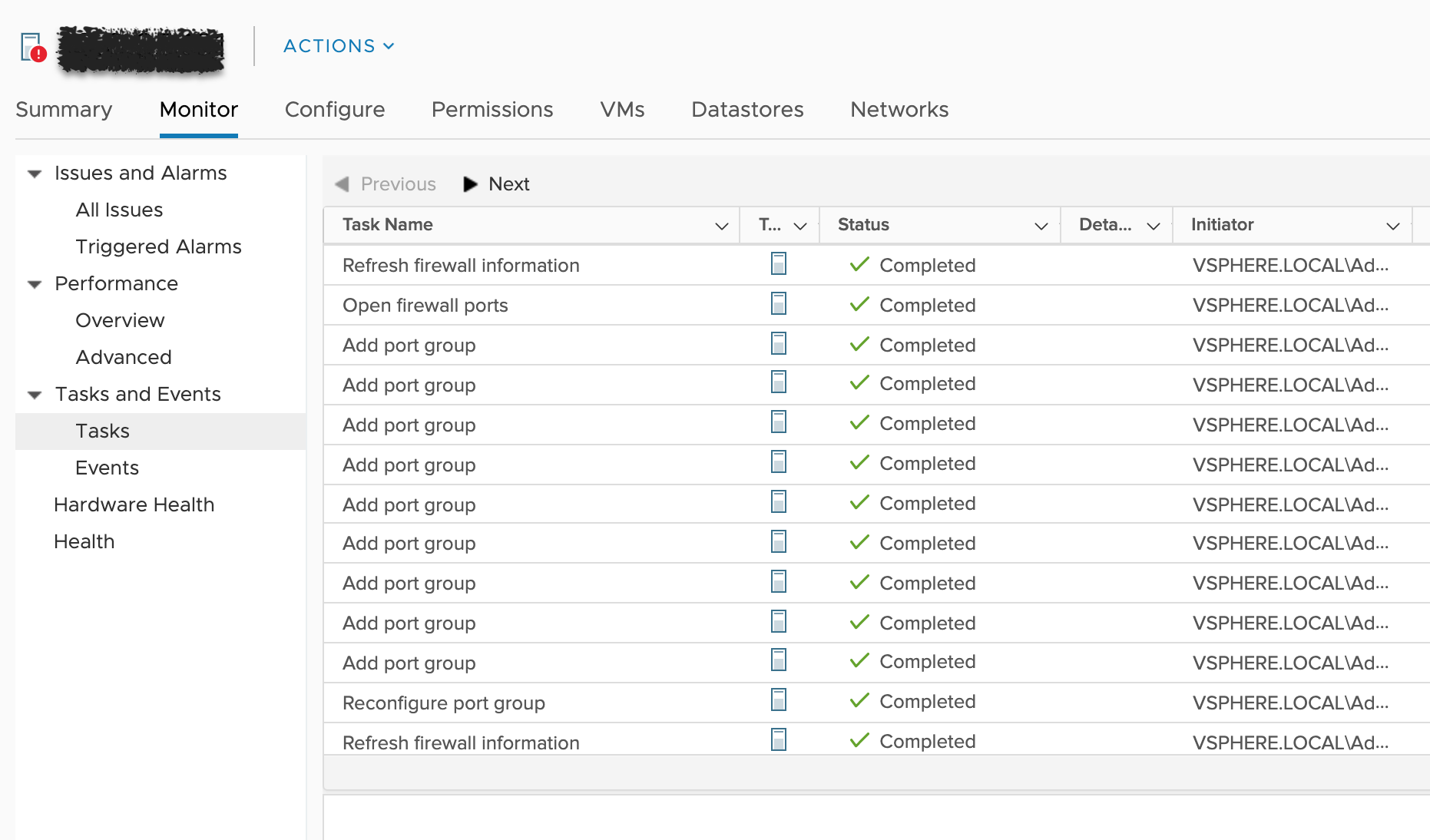 ACS_AddPortGroupsToNewHostAdded_VMware
