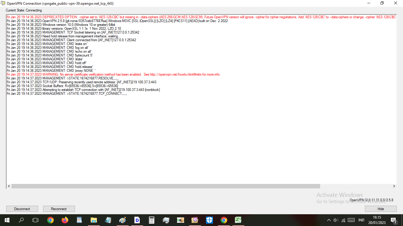 No Server Certificate Verification Method Has Been Enabled Issue 