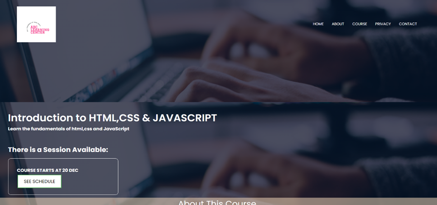 GitHub - Maddy0811/Online-Learning-Center: Online learning center in ...