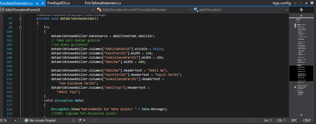 GitHub - ekremkilicer/AkbilYonetimi_SUNUM