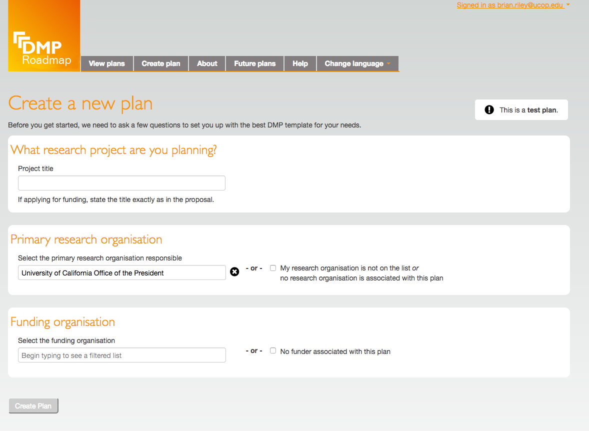 Add a "test" flag to plans · Issue #83 · DMPRoadmap/roadmap · GitHub