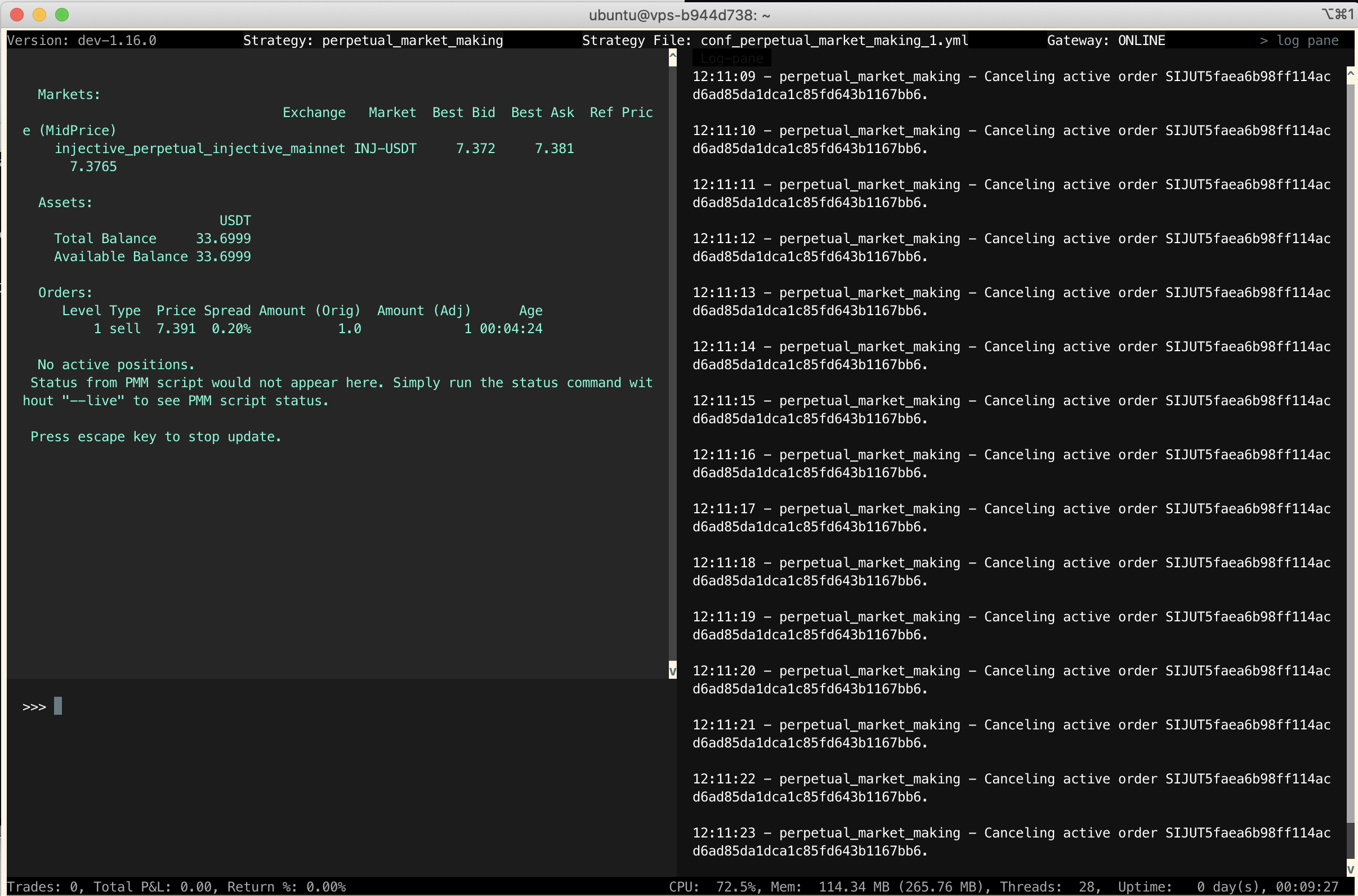 Injective Perpetual Creating orphan orders · Issue 6282 · hummingbot