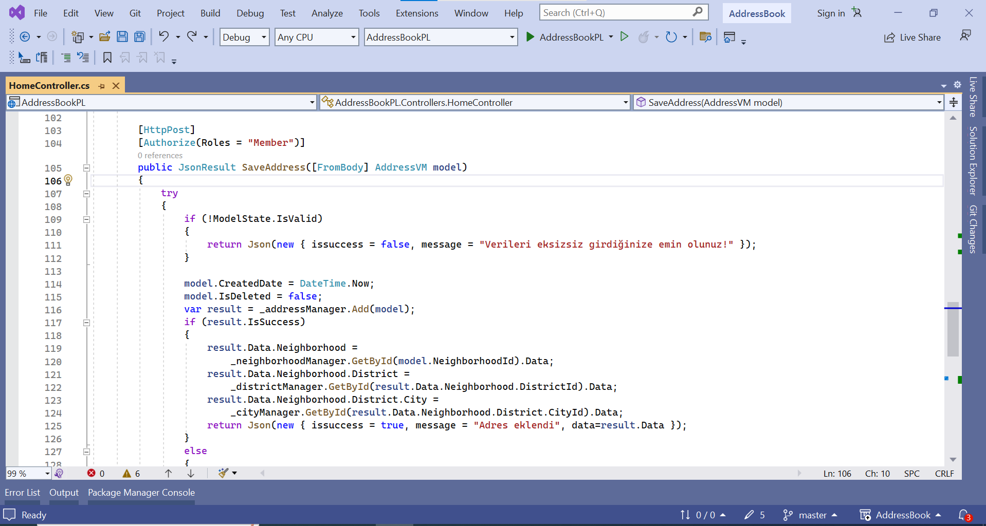 GitHub Samett34 adresbook sunum