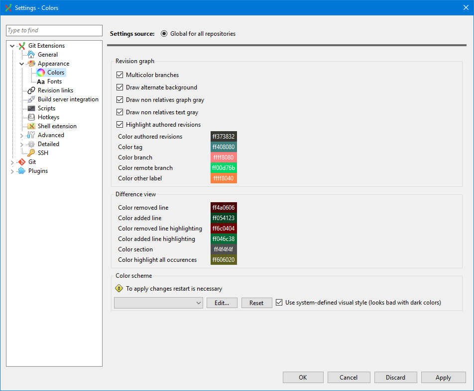 Dark Theme · gitextensions/gitextensions Wiki · GitHub