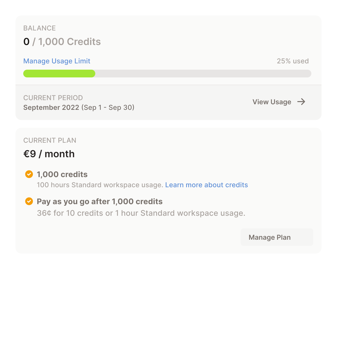 Update billing page layout for teams and personal accounts · Issue ...