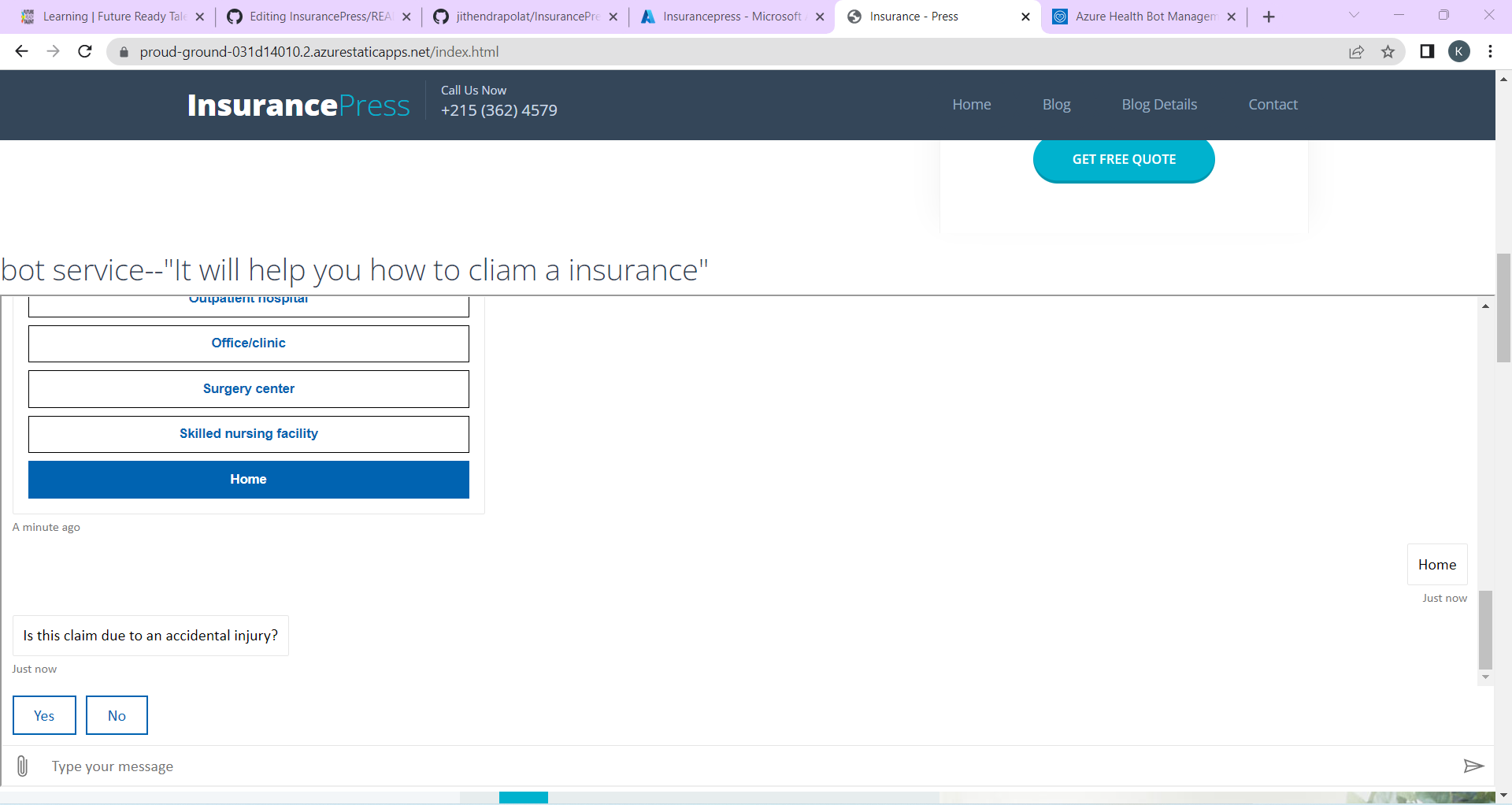 GitHub - jithendrapolat/InsurancePress: A project about Health Insurance