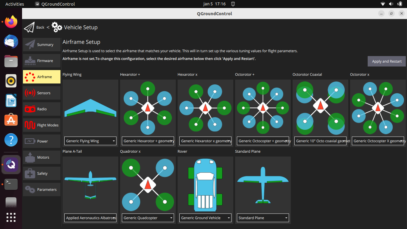 Not all airframes showing in QGC · Issue 20878 · PX4/PX4Autopilot