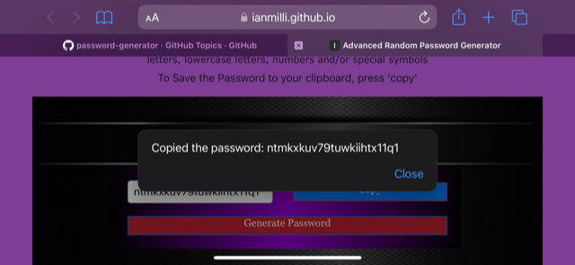 GitHub - IanMilli/Advanced-Random-Password-Generator--Web-Application ...