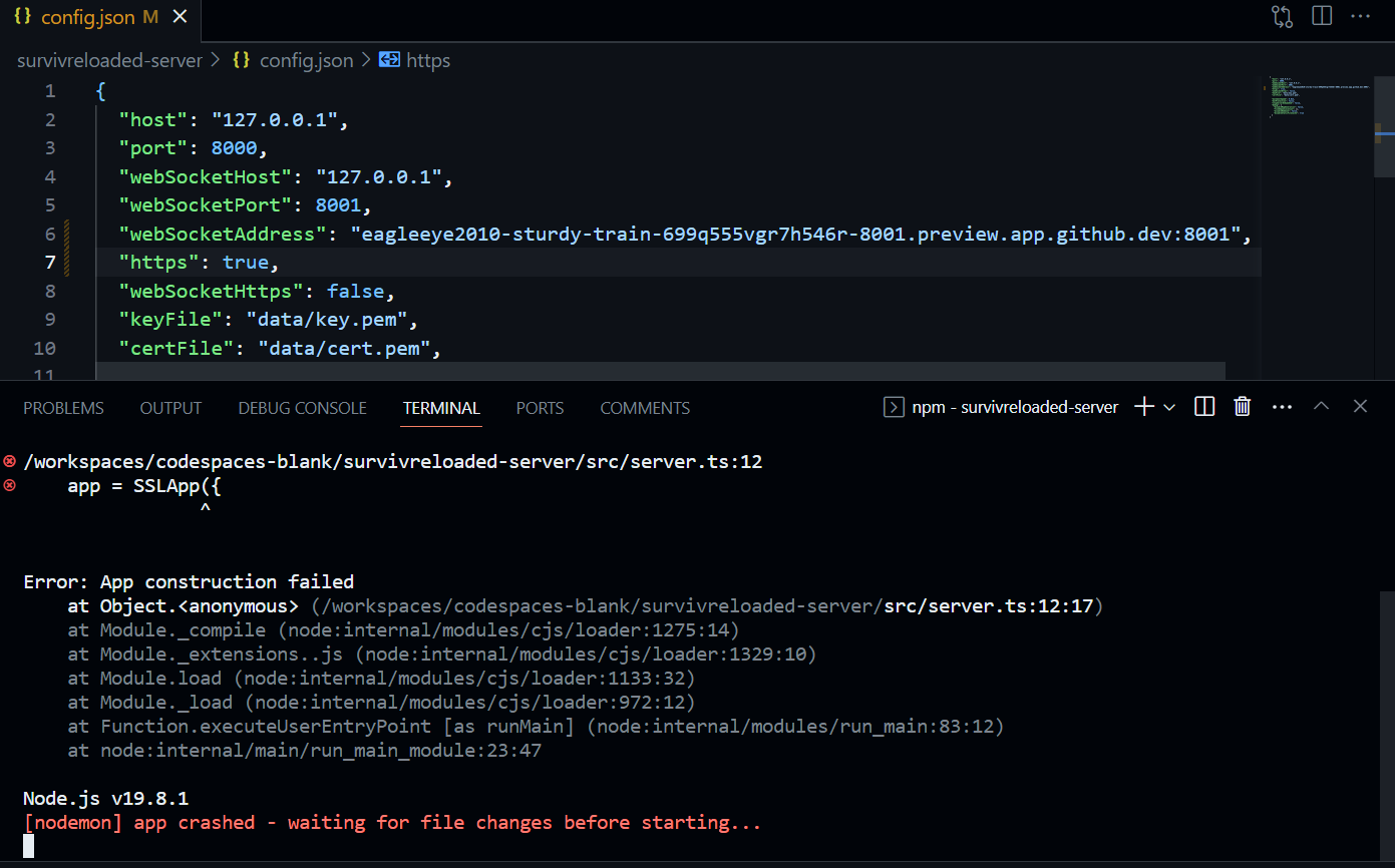 Github Codespaces Returns "Failed Joining Game" · Issue #74 ...