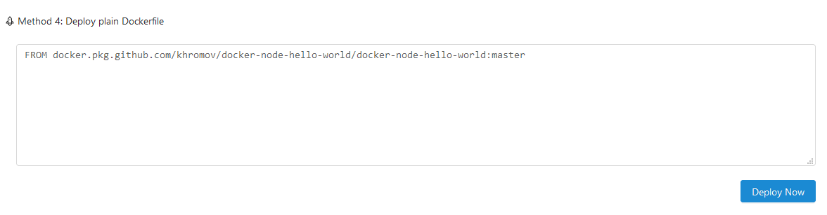 [Deployment Issue] Unable to deploy from GitHub Docker registry · Issue ...