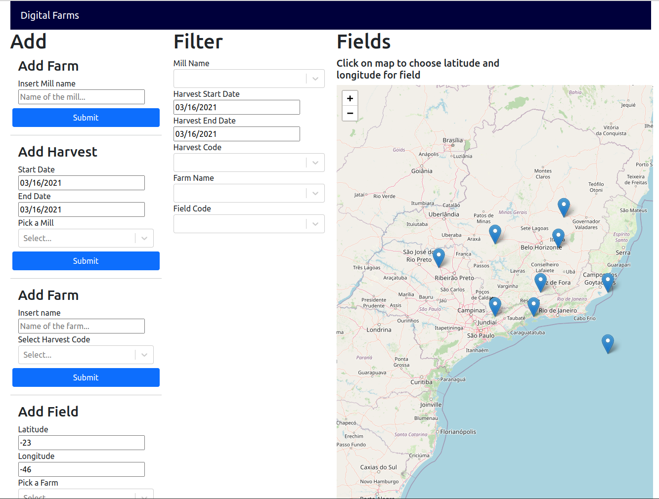 GitHub - GusLem/DigitalFarms: Cyan Agroanalytics Fullstack Challenge ...