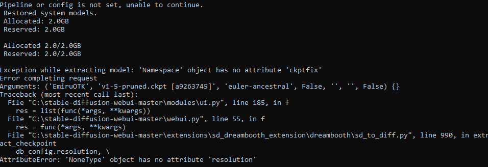 error when creating models · Issue #568 · d8ahazard/sd_dreambooth ...