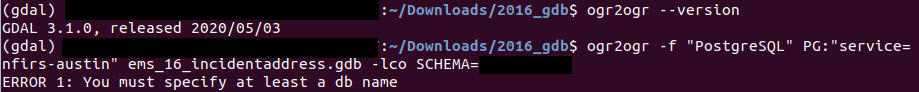 Using libpq pg_service.conf to connect ogr2ogr to PostGIS · Issue #2373 ...