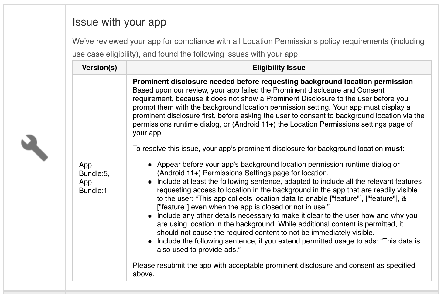Address issues in Google Play Console · Issue #217 · sitcomlab/simport ...