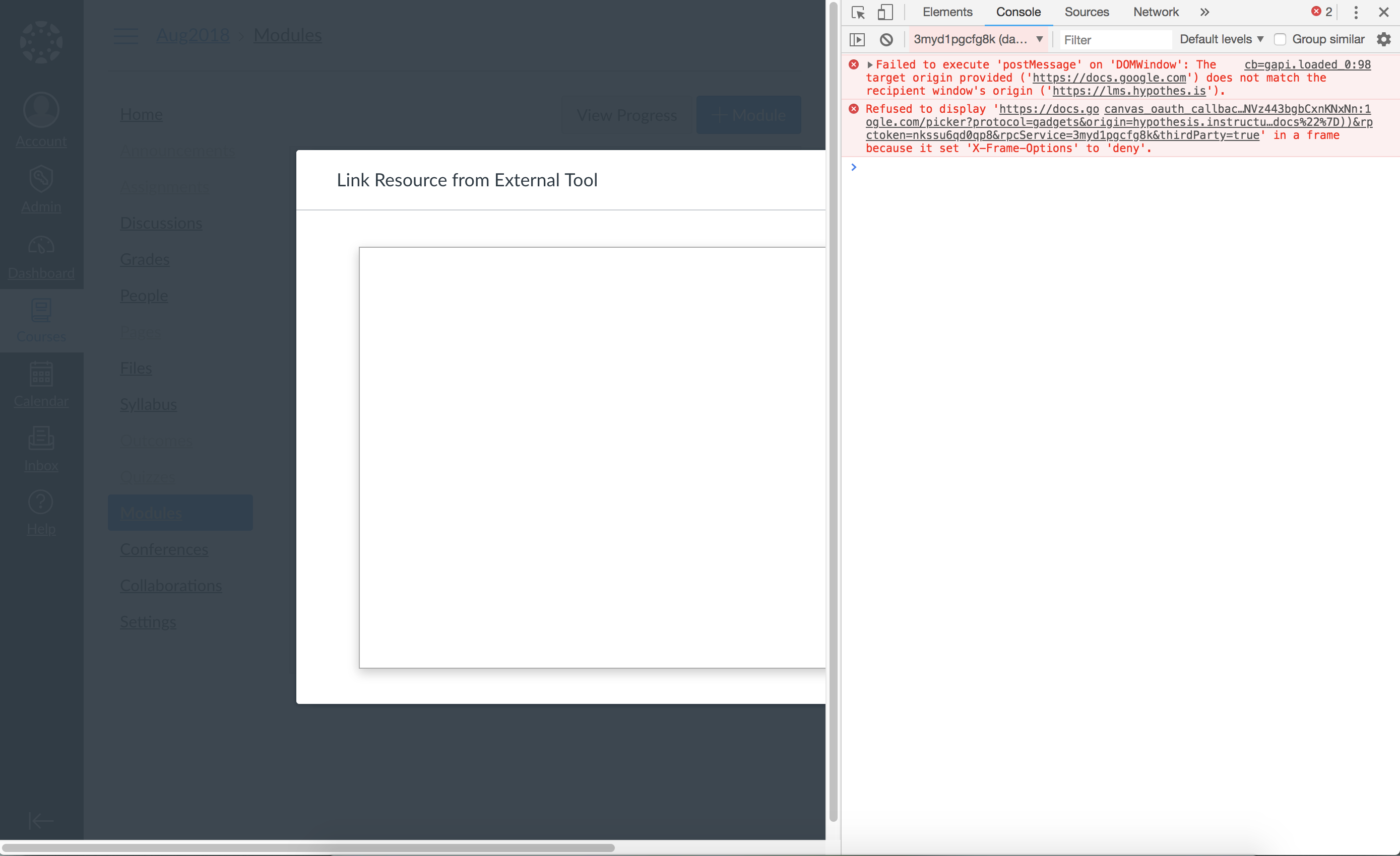 Google Drive picker not working - shows blank window · Issue #692 ...