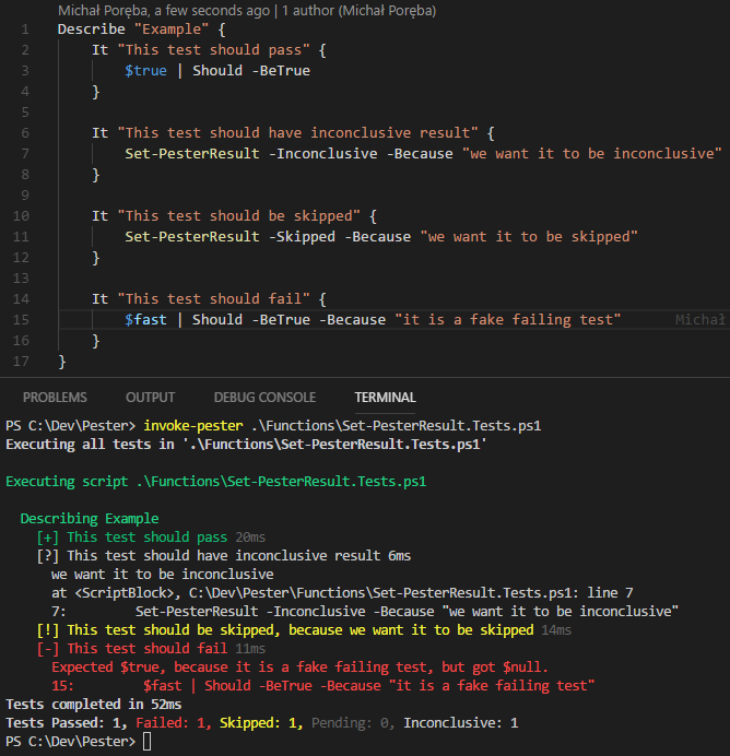 Skip a test from the inside of the It script block · Issue #1022 ...
