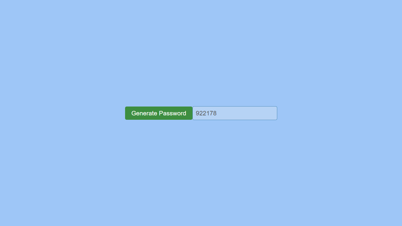 Github hatheraja password generator this code creates a button that