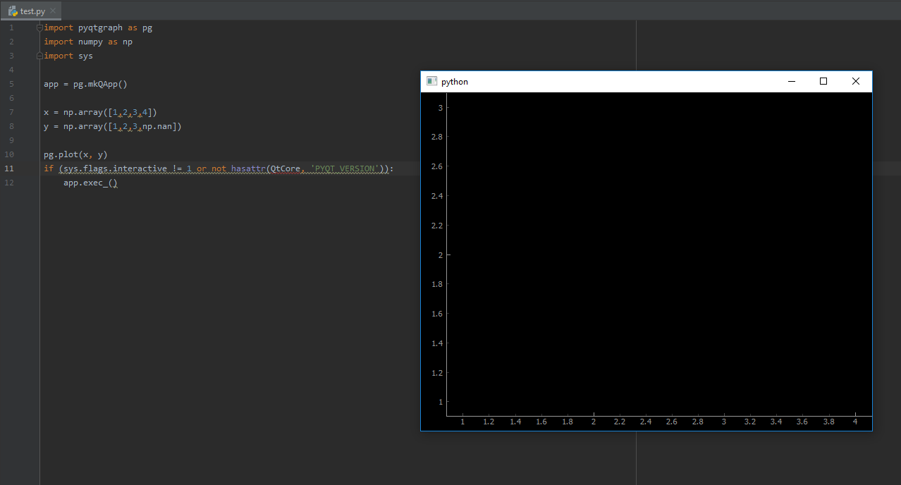 Plots with large numbers invisible · Issue #1011 · pyqtgraph/pyqtgraph ...
