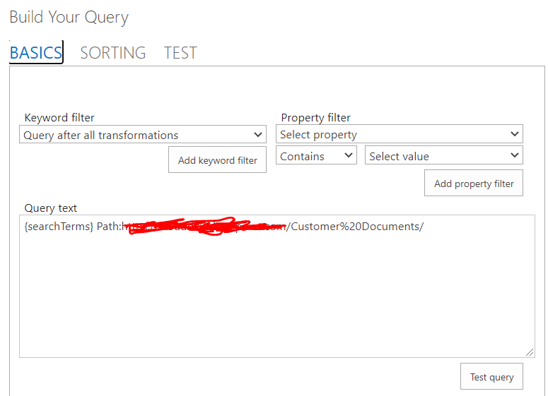 Query not returning correct results when SearchResults webpart is