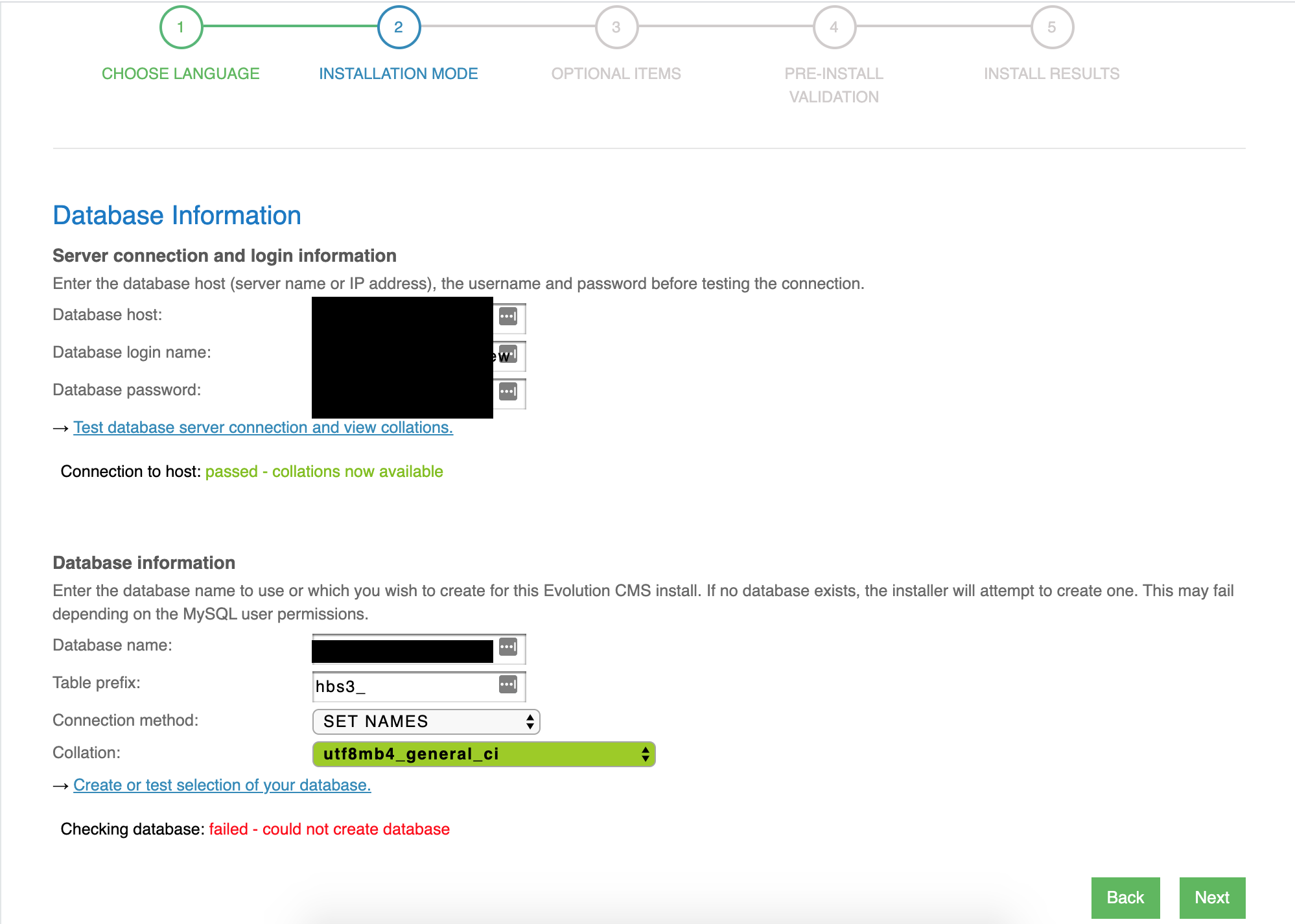 failed - could not create database · Issue #1438 · evolution-cms ...