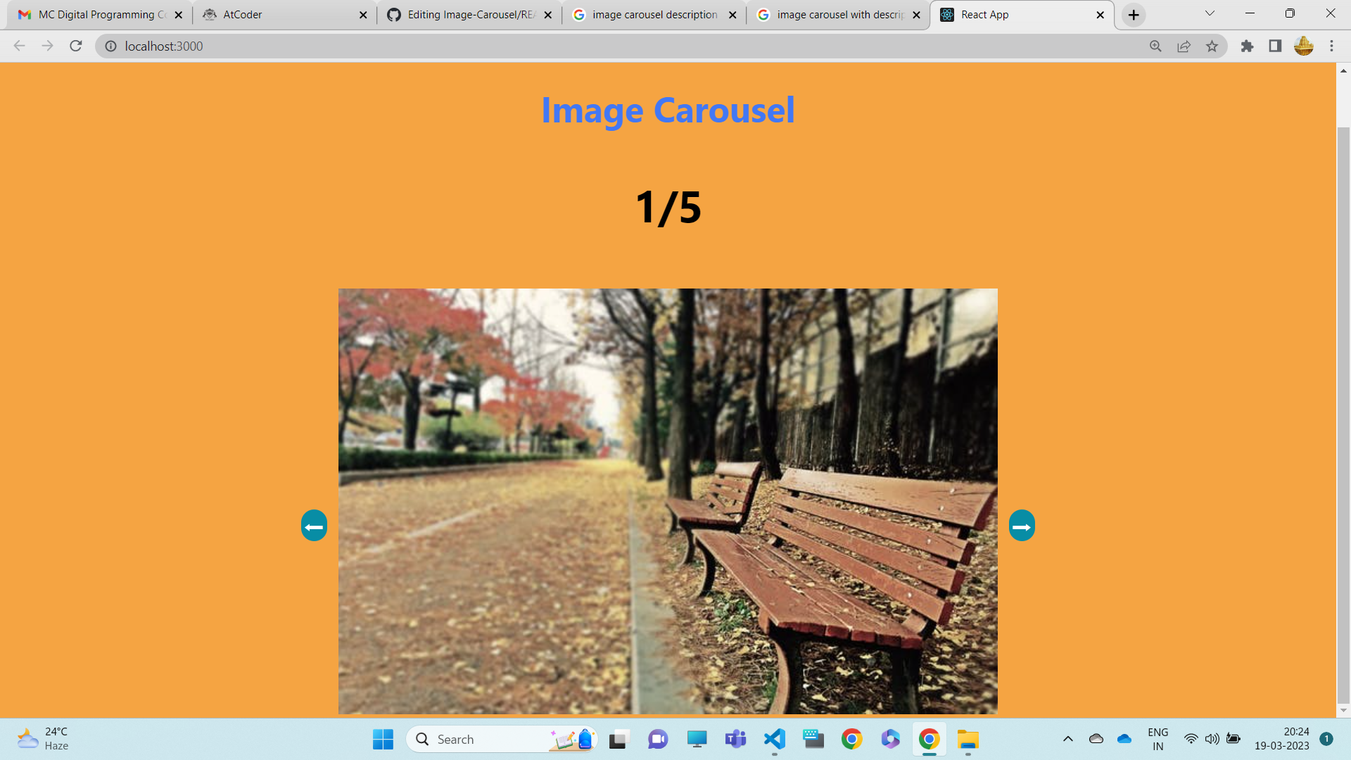 GitHub - sreepranav99/Image-Carousel