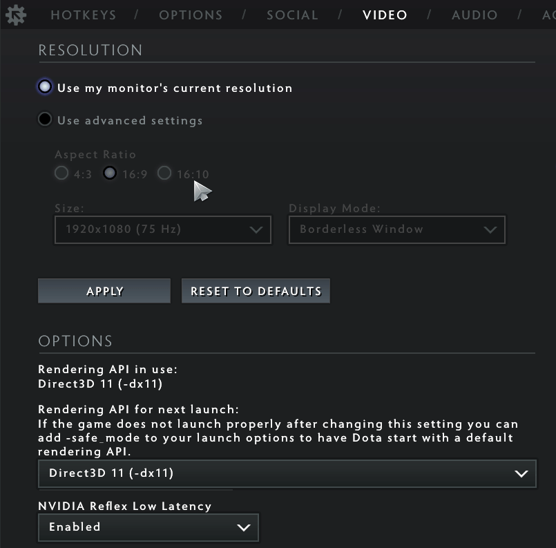 The game is unable to set 1920x1080 resolution · Issue 6304