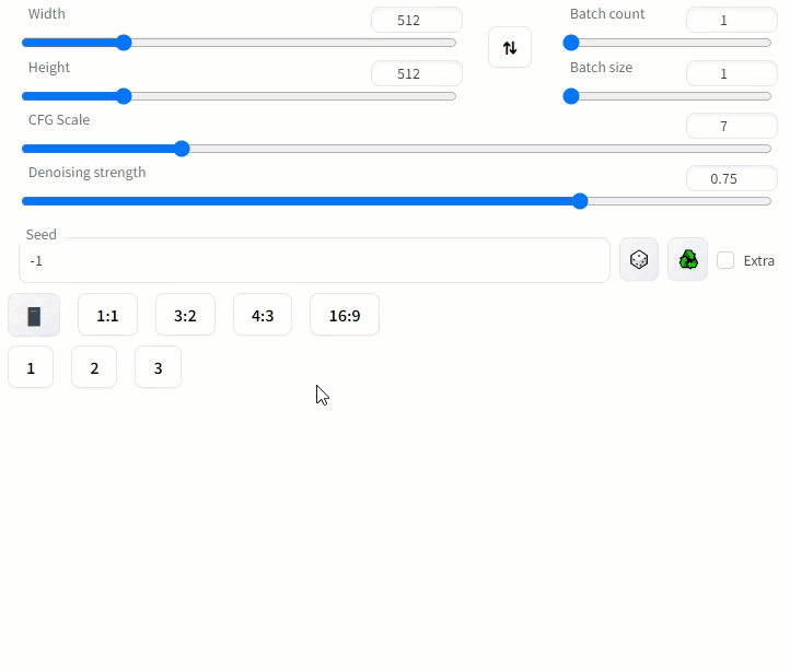 Basic usage of aspect ratio calculator