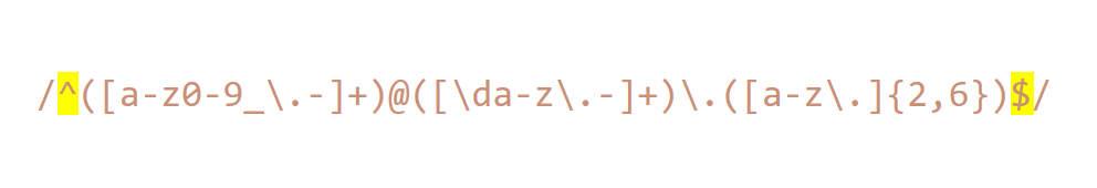 Matching an Email Address with RegEx · GitHub