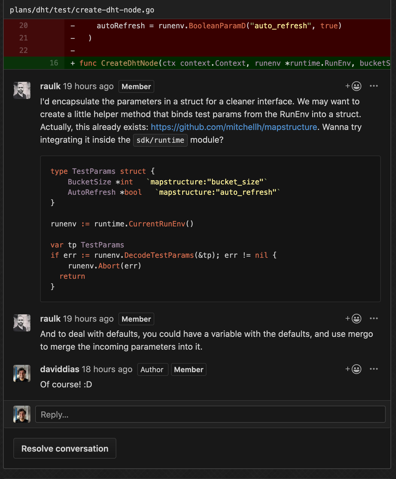 Use mapstructure for params · Issue #160 · testground/testground · GitHub