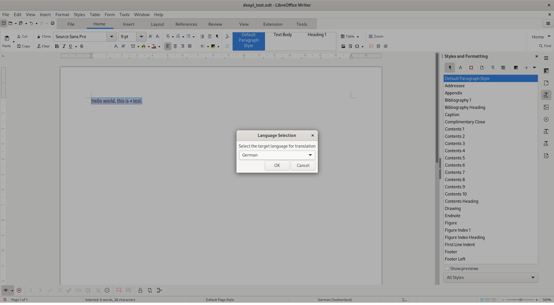 Deepl integration better react on wrong API URL · Issue 5914