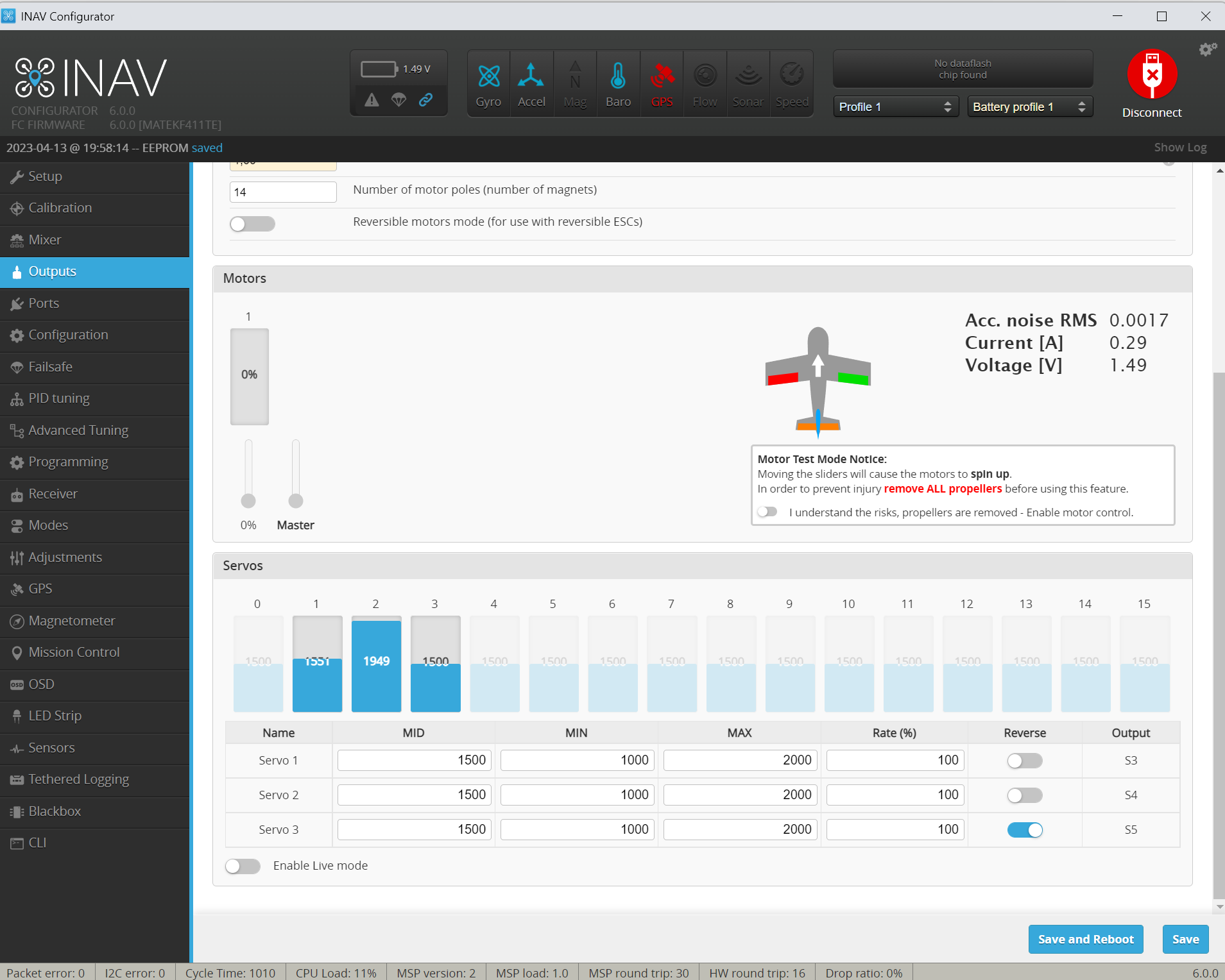 Output for servos can't be managed · Issue 8979 · iNavFlight/inav · GitHub