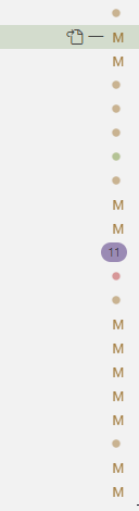 Git status indicators disappear briefly, e.g., when staging a file ...