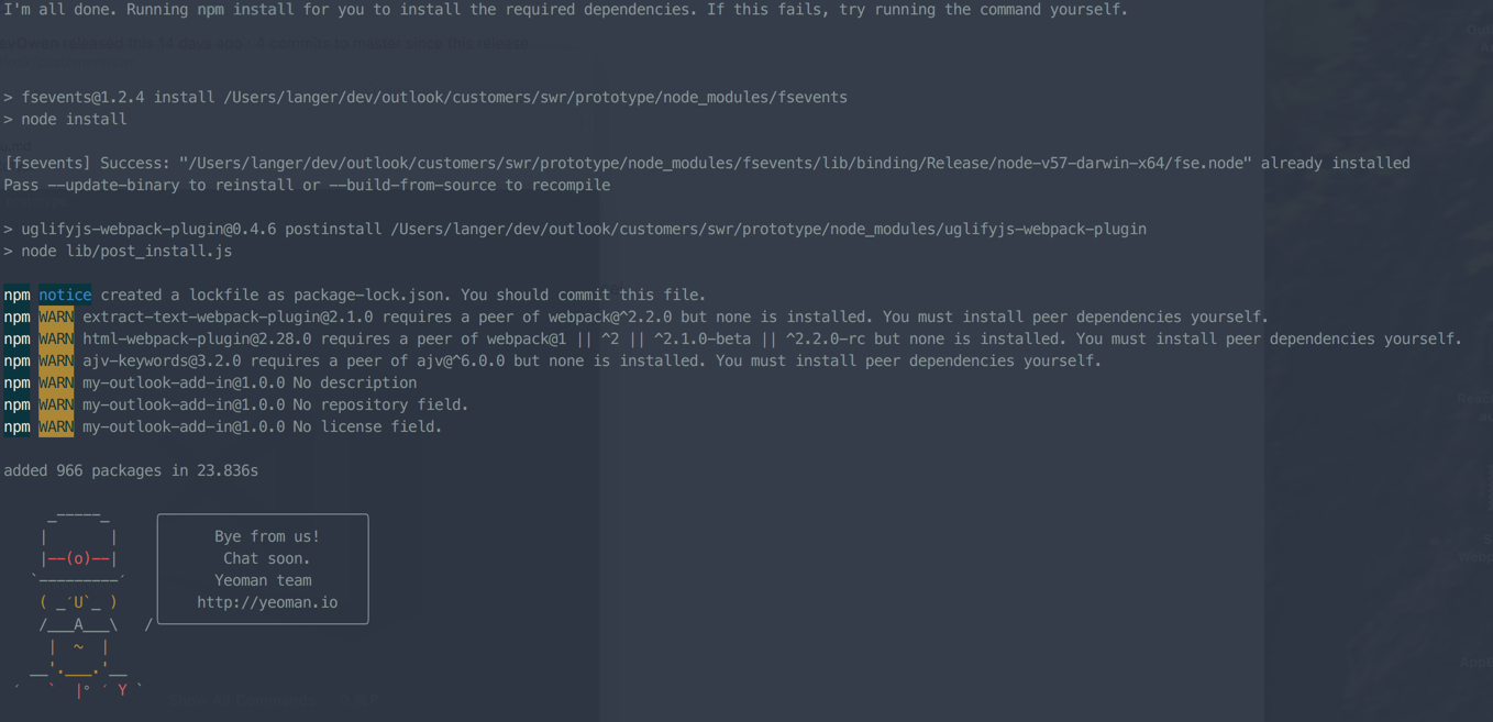Installation of outlook add-in fails · Issue #332 · OfficeDev/generator ...