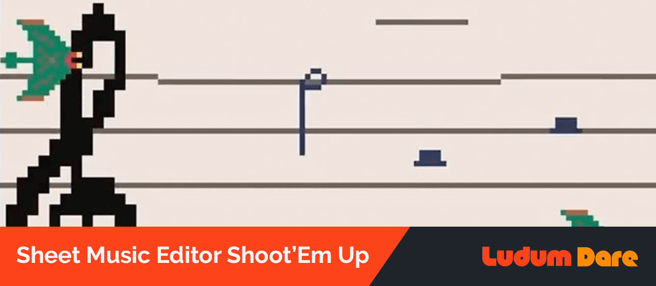 Sheet Music Editor Shoot’Em Up Screenshot
