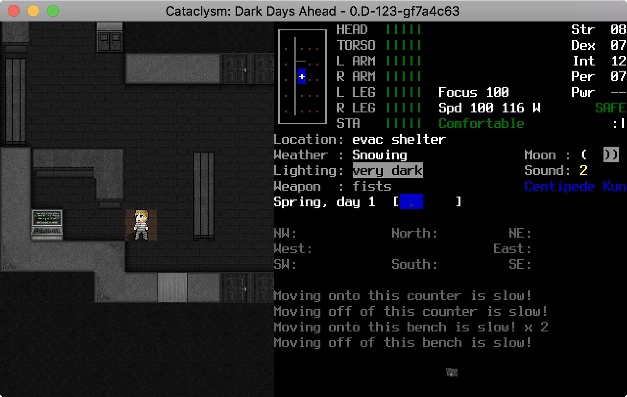 Screenshot of Cataclysm:DDA 0.D
