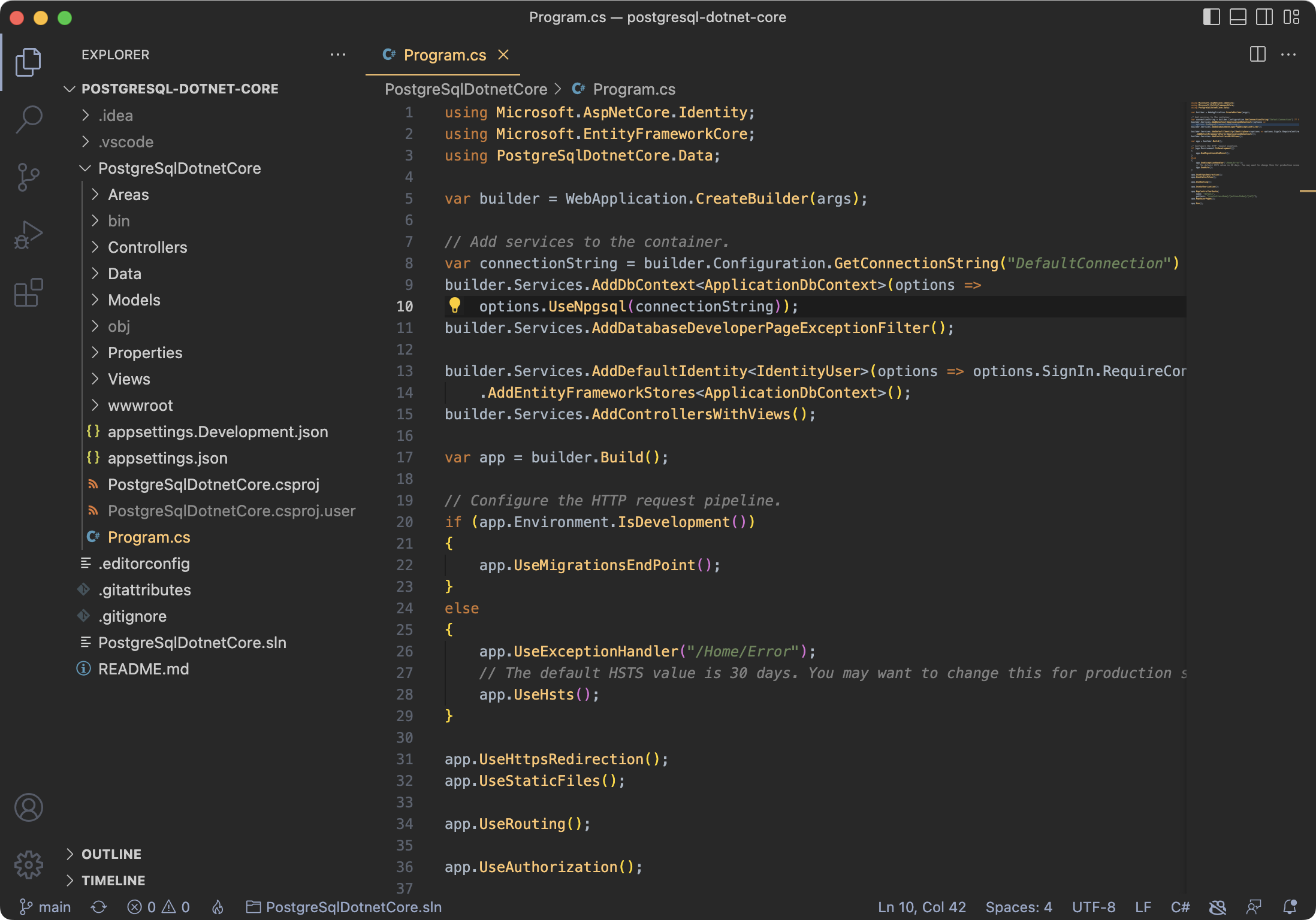 scaffold dbcontext postgresql