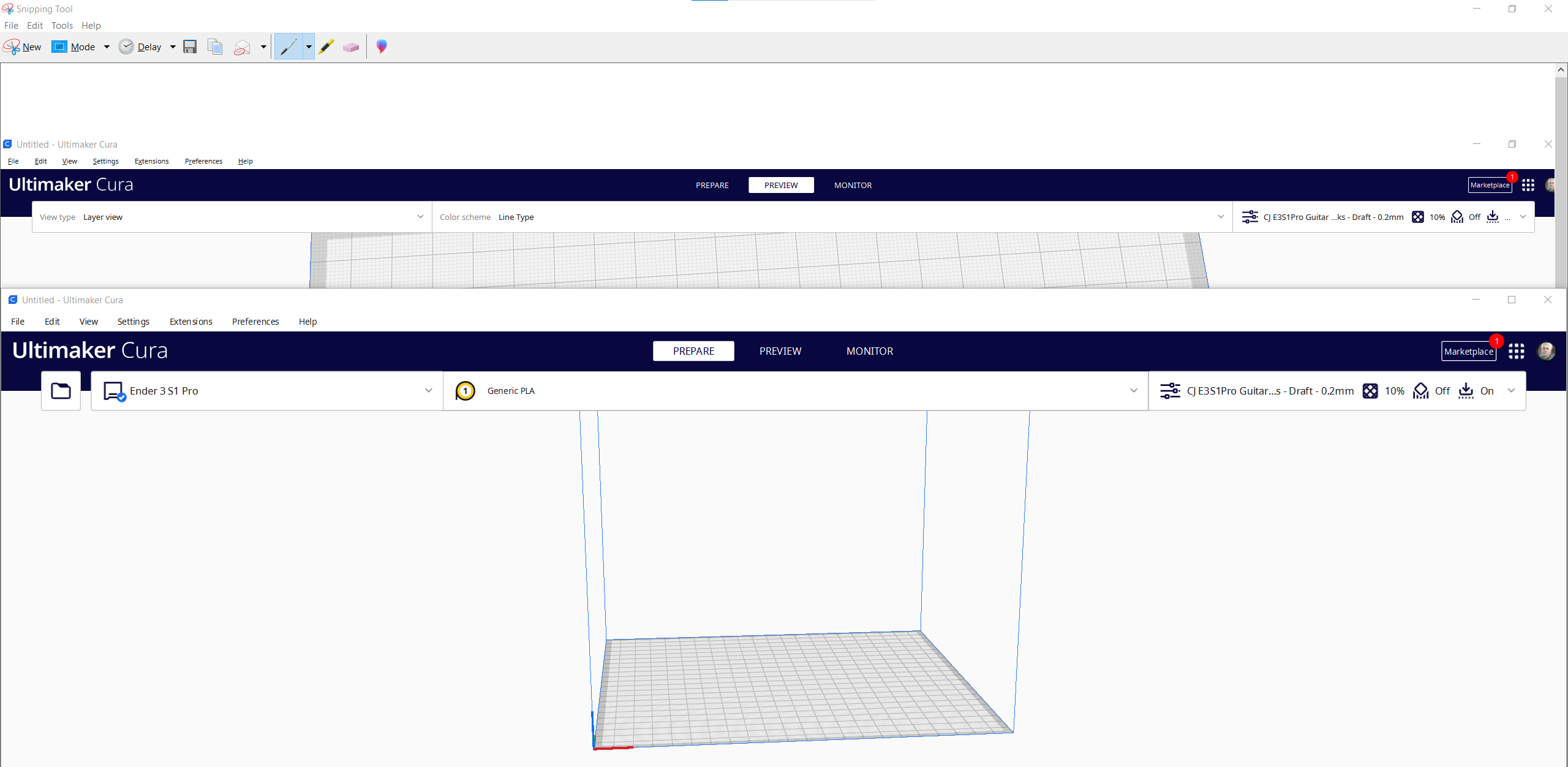 Cura 5.2.1 GUI Text shrinks after being left running all day · Issue ...