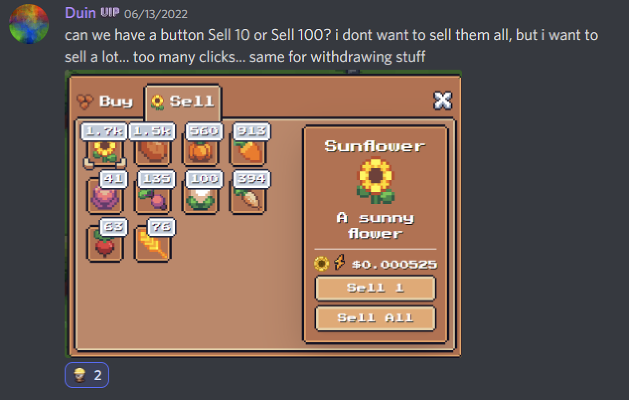 [CHANGE] Custom Input in Buying & Selling · Issue 1089 · sunflower