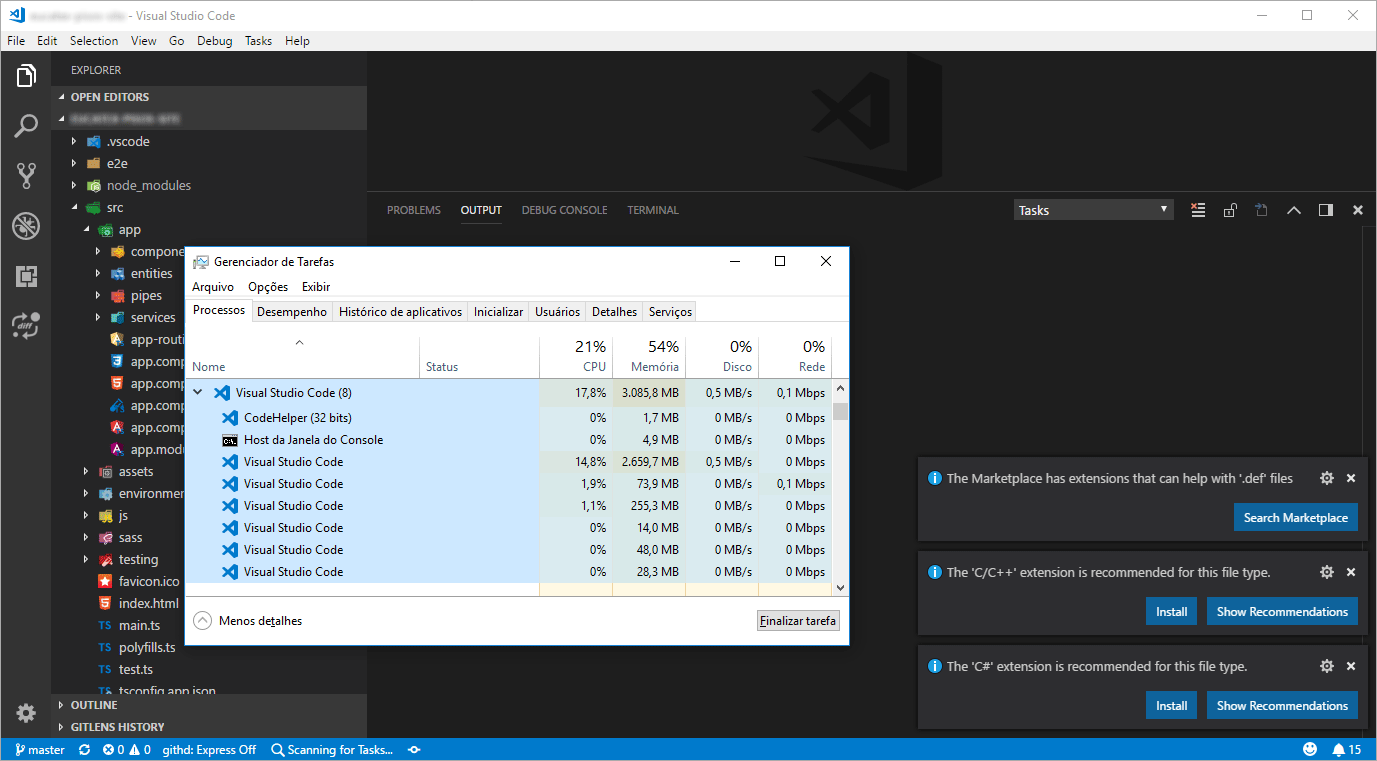 code uses all RAM and crashes · Issue #54062 · microsoft/vscode · GitHub